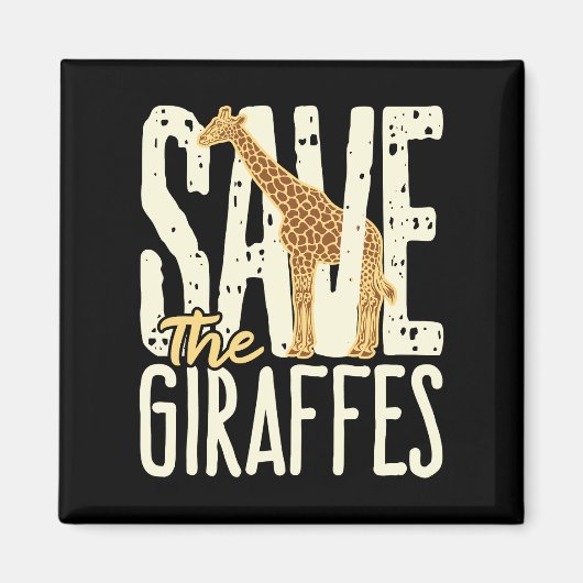 Die Giraffen Giraffe Lover gerettet Magnet (Vorne)