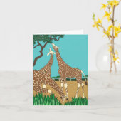 Die Giraffenkarte Karte (Gelbe Blume)
