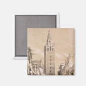Die Giralda, Sevilla Magnet (Vorderseite/Rückseite)