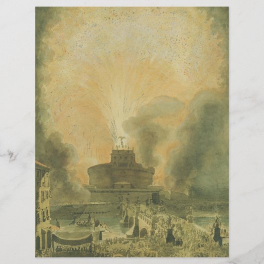 Die Girandola am Castel Sant'Angelo Flyer (Vorne)