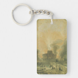 Die Girandola auf der Castel Sant'Angelo Schlüsselanhänger