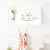 Die Girl Gold Balloon Baby Dusche Banner (Insitu)