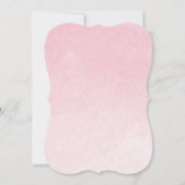 Die Girl Pink Clothesline Girly Baby Dusche Einladung (Rückseite)