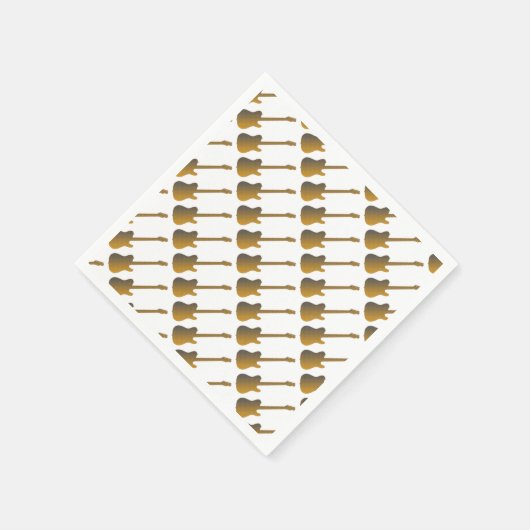 Die Gitarre Serviette (Ecke)