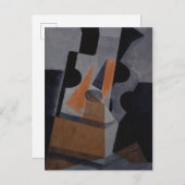 Die Gitarre (Stillleben mit Gitarre), 1916 Postkarte (Vorne/Hinten)