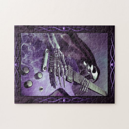 Die Gitarren-Puzzlespiel des grimmigen Sensenmanns Puzzle (Horizontal)