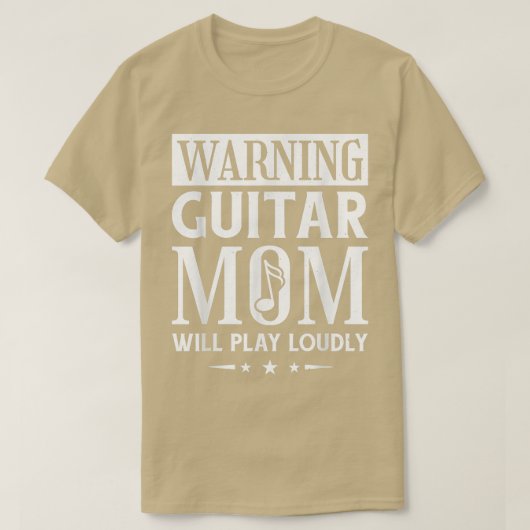 Die Gitarrenmusik-Mama wird laut spielen T-Shirt (Design vorne)
