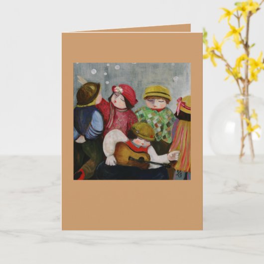 Die Gitarrist-Karte Karte (Gelbe Blume)