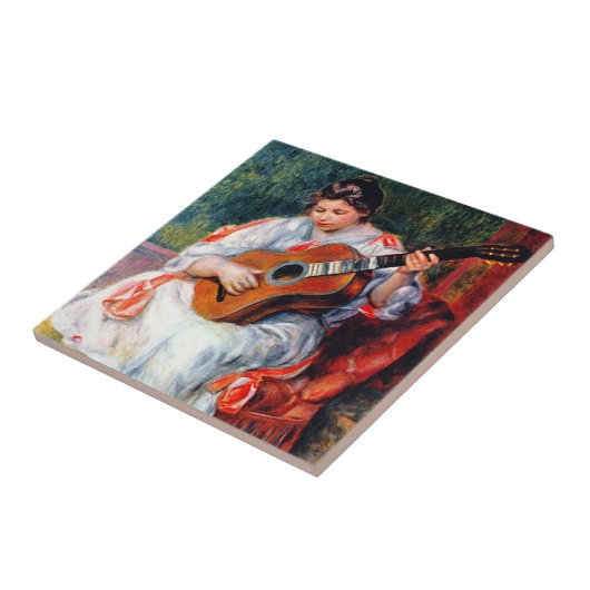 Die Gitarrist von Pierre Renoir Fliese (Seite)