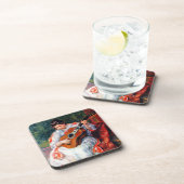 Die Gitarrist von Pierre Renoir Getränkeuntersetzer (Rechte Seite)