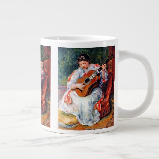 Die Gitarrist von Pierre Renoir Jumbo-Tasse (Rechts)