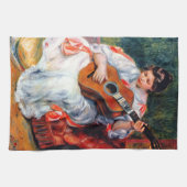 Die Gitarrist von Pierre Renoir Küchentuch (Horizontal)