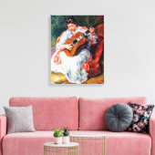 Die Gitarrist von Pierre Renoir Leinwanddruck (Insitu (Wohnzimmer))