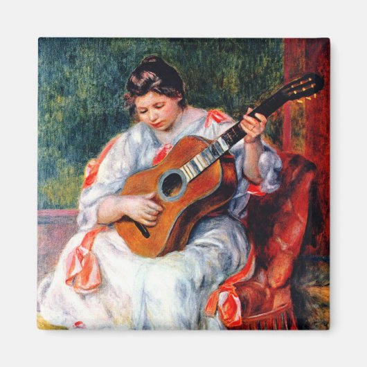 Die Gitarrist von Pierre Renoir Magnet (Vorne)