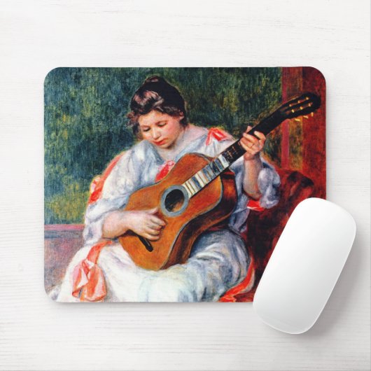 Die Gitarrist von Pierre Renoir Mousepad (Mit Mouse)