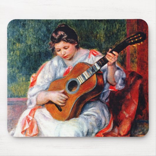 Die Gitarrist von Pierre Renoir Mousepad (Vorne)