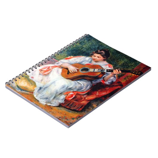 Die Gitarrist von Pierre Renoir Notizblock (Linke Seite)