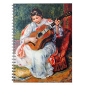 Die Gitarrist von Pierre Renoir Notizblock (Vorderseite)