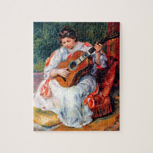 Die Gitarrist von Pierre Renoir Puzzle (Vertikal)
