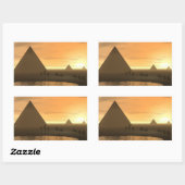 Die Giza Necropolis Rechteckiger Aufkleber (Blatt)