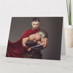 Die Gladiator Hot Typ Grußkarte Karte