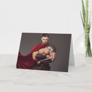 Die Gladiator-Schwule-Grußkarte Karte