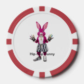 "Die Glam-Kaninchenrevolution" Pokerchips (Vorderseite)