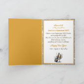 Die glamouröse Afroamerikanerin - Neujahrskarte Feiertagskarte (Innenseite)