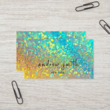 Die glänzende Holographic Opal Business Card