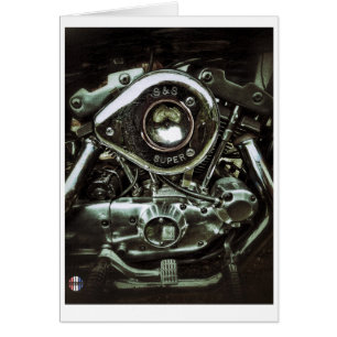 Die glänzende Motorkarte