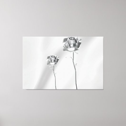 Die glänzende Rose Leinwanddruck (Vorderseite)