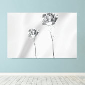 Die glänzende Rose Leinwanddruck (Insitu (Holzboden))