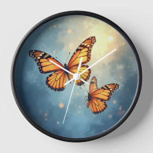 Die glänzende Schmetterlingswache Uhr