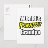 Die glänzendste Großvater der Welt Postkarte (Vorne/Hinten)