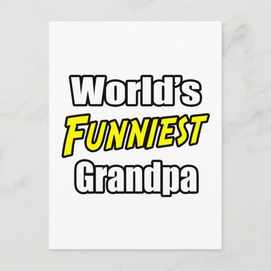 Die glänzendste Großvater der Welt Postkarte (Vorderseite)