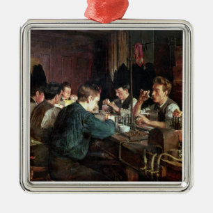 Die Glasbläser, 1883 (Öl auf Leinwand) Ornament Aus Metall