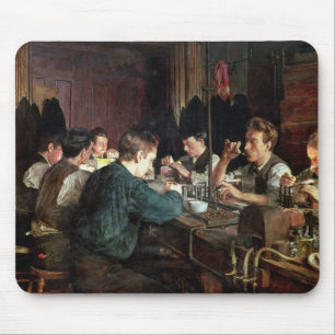 Die Glasgebläse, 1883 (Öl auf Leinwand) Mousepad