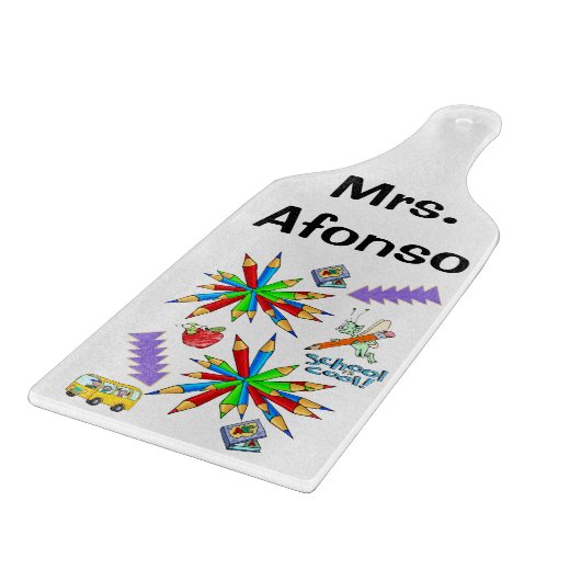 Die Glashütte zurück in die Schule ist Cool Schneidebrett (Ecke)