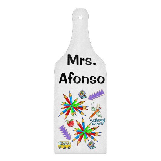 Die Glashütte zurück in die Schule ist Cool Schneidebrett (Vorderseite)