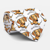 Die glatte rote Dackel ist alles über mich Krawatte (Gerollt)