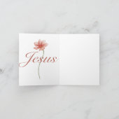 Die Glaubensbibel des Vaters ist sicher in der Han Einladung (Innenseite)