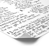 Die Glaubenssätze Poster (Ecke)