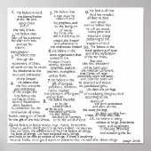 Die Glaubenssätze Poster (Vorne)