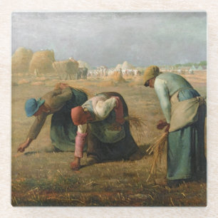 Die Gleaners, 1857 Glasuntersetzer