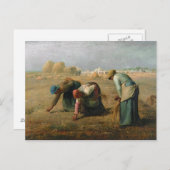 Die Gleaners, 1857 Postkarte (Vorne/Hinten)
