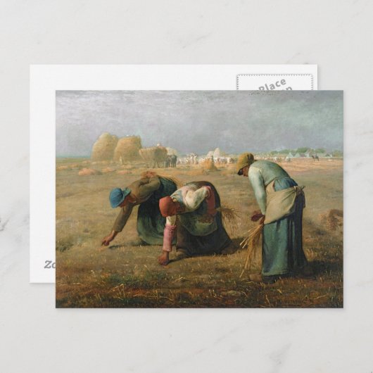 Die Gleaners, 1857 Postkarte (Vorne/Hinten)