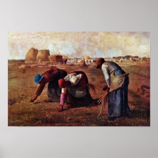 Die Gleaners by Millet (beste Qualität) Poster (Vorne)