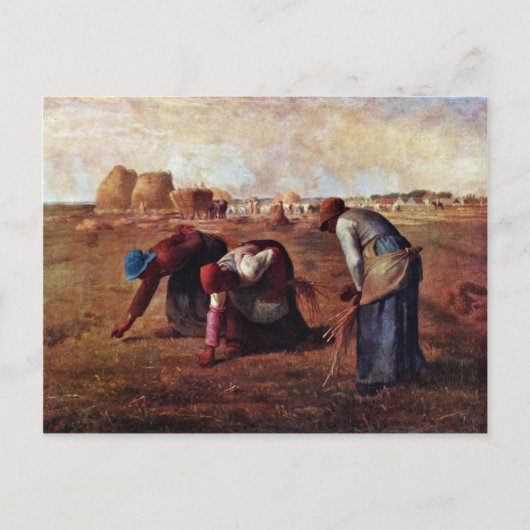 Die Gleaners by Millet (beste Qualität) Postkarte (Vorderseite)