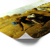 Die Gleaners, von der Mühle (beste Qualität) Poster (Ecke)