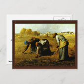 Die Gleaners, von der Mühle (beste Qualität) Postkarte (Vorne/Hinten)